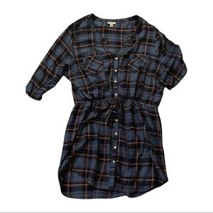Blue Plaid Soft Joie Dress